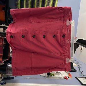 Pink with buttons and pockets , Jean skirt